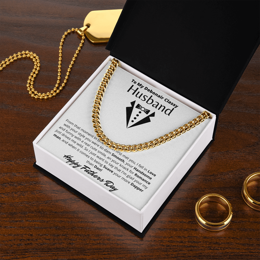 To My Husband | Cuban Link Chain