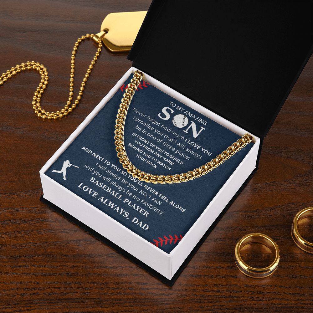 To My Amazing Son | Cuban Link Chain | Necklace For Son