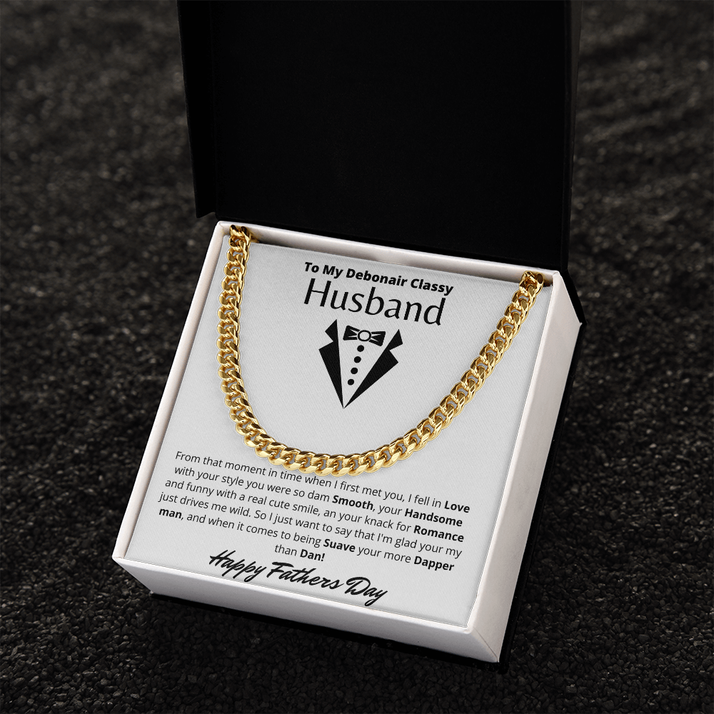 To My Husband | Cuban Link Chain