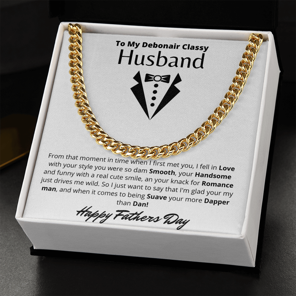 To My Husband | Cuban Link Chain