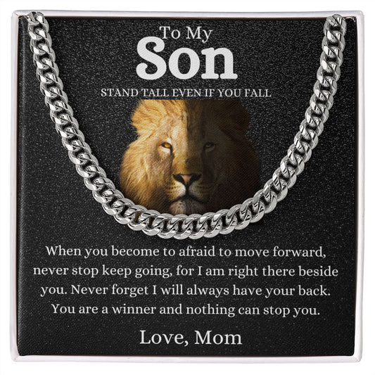 To My Son | Cuban Link Chain | Necklace For Son