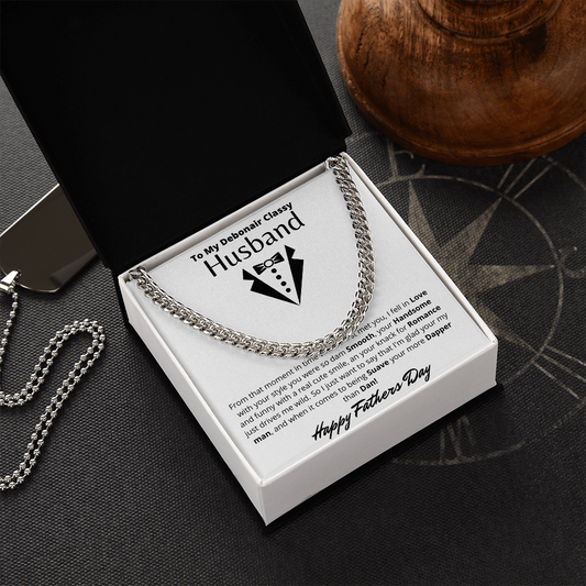To My Husband | Cuban Link Chain