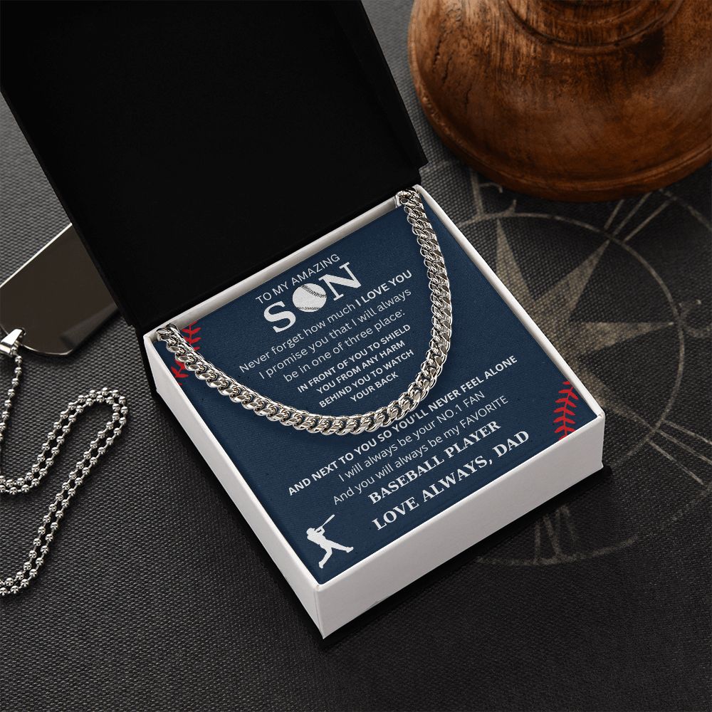 To My Amazing Son | Cuban Link Chain | Necklace For Son