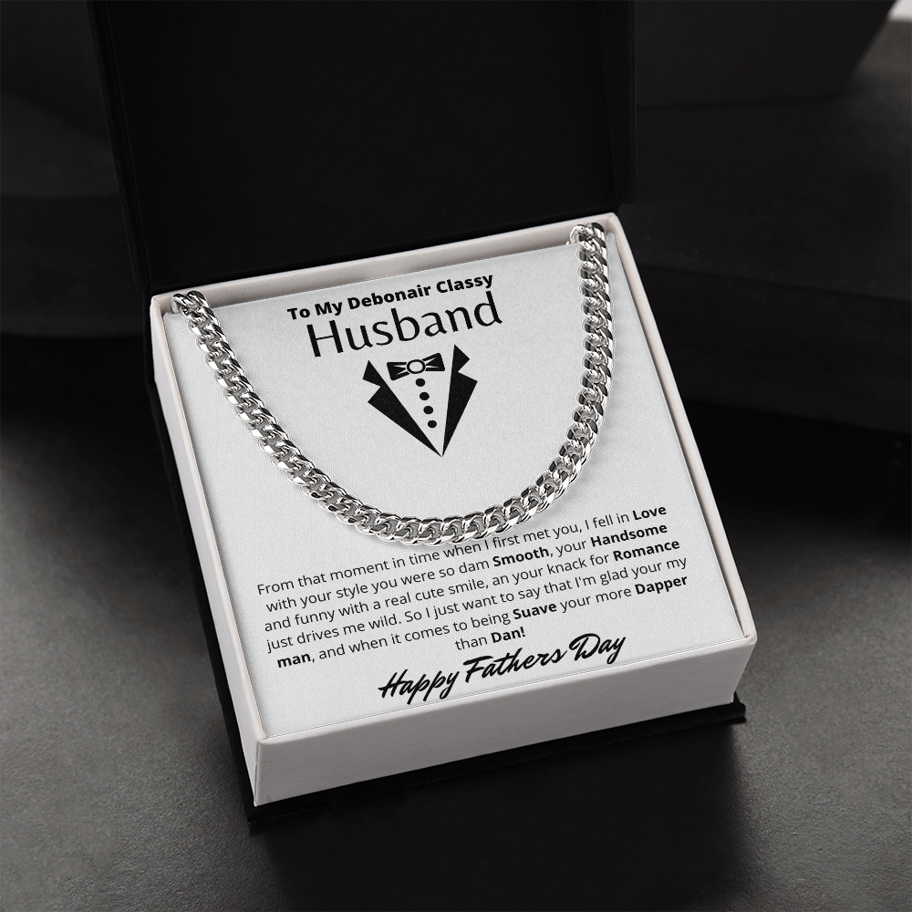 To My Husband | Cuban Link Chain