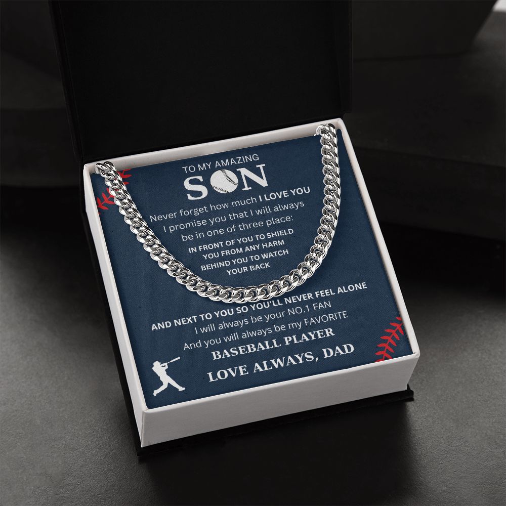 To My Amazing Son | Cuban Link Chain | Necklace For Son