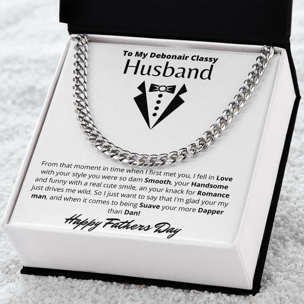To My Husband | Cuban Link Chain
