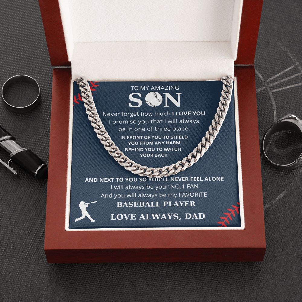 To My Amazing Son | Cuban Link Chain | Necklace For Son