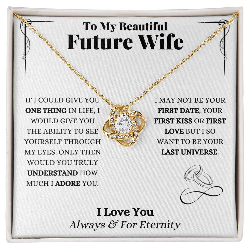 To My Future Wife | Love Knot Necklace | Necklace for Wife