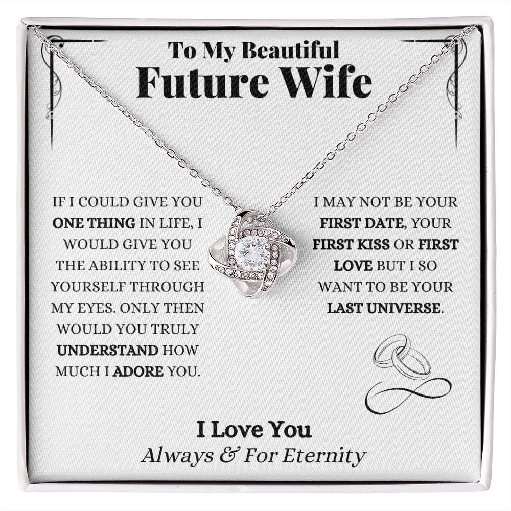 To My Future Wife | Love Knot Necklace | Necklace for Wife