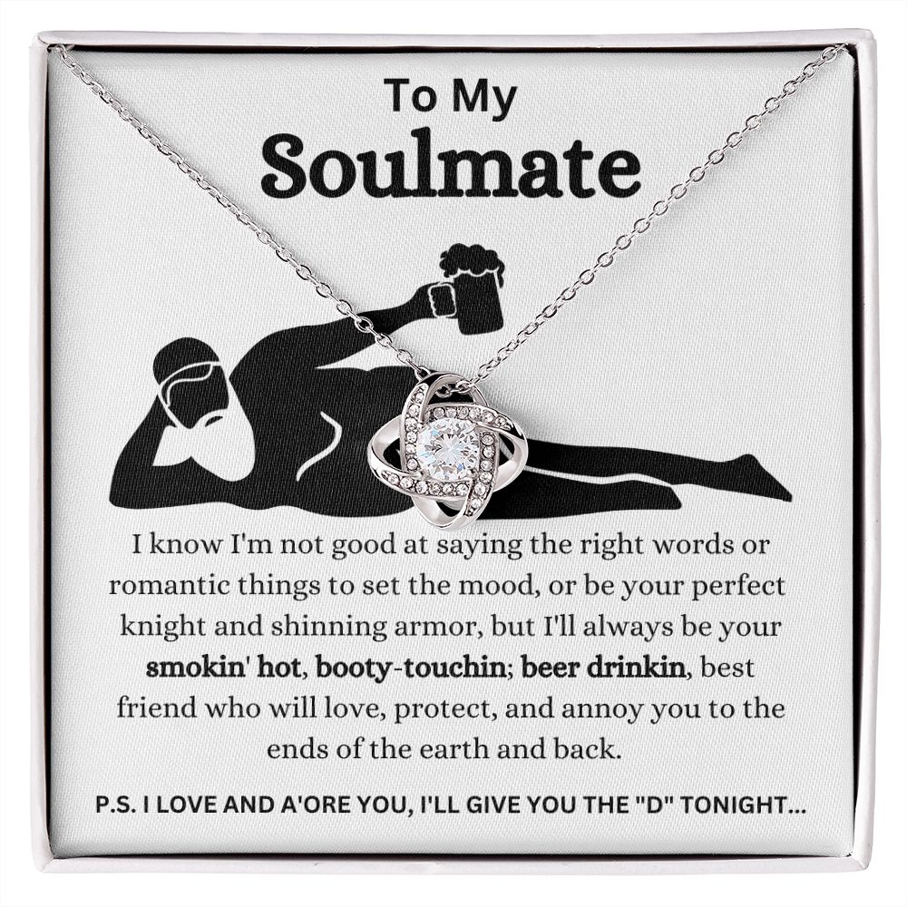 To My Soulmate | Love Knot Necklace | Necklace For Soulmate