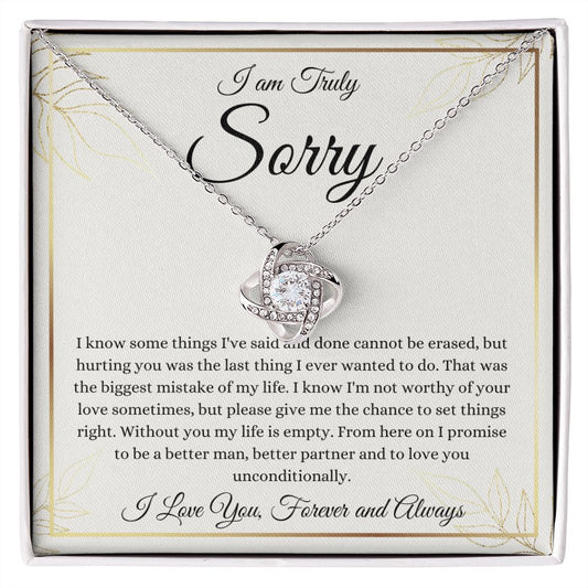 I am Sorry | Love Knot Necklace | Necklace For Forgiveness