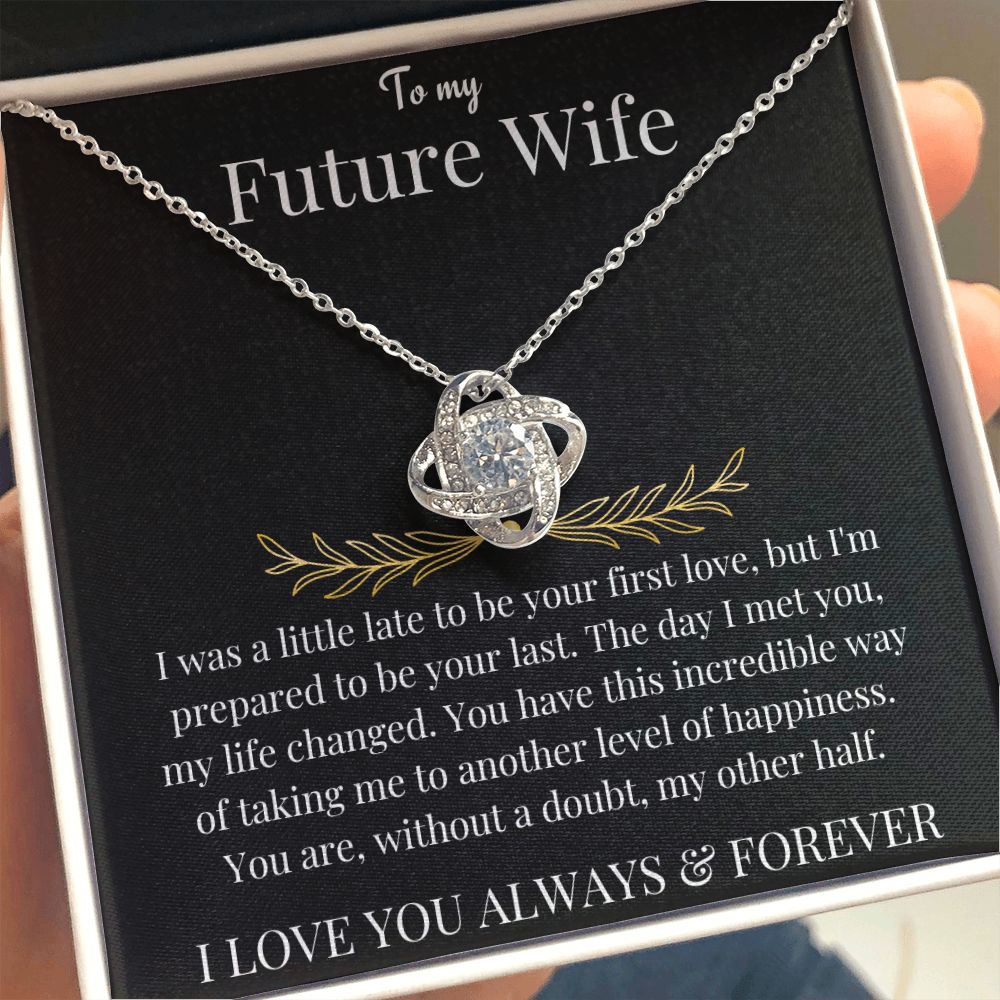 To My Future Wife | Love Knot Necklace | Necklace For Wife