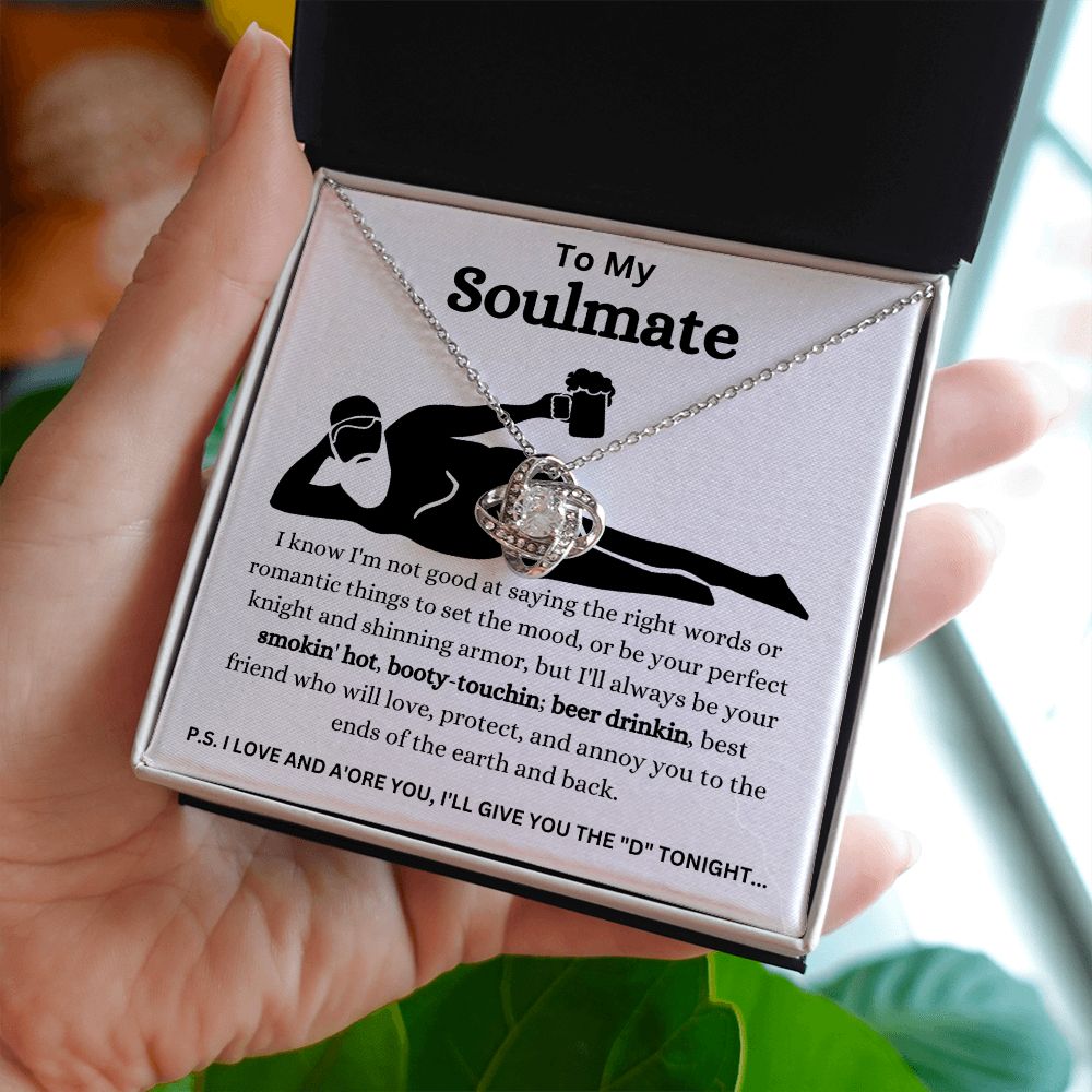 To My Soulmate | Love Knot Necklace | Necklace For Soulmate