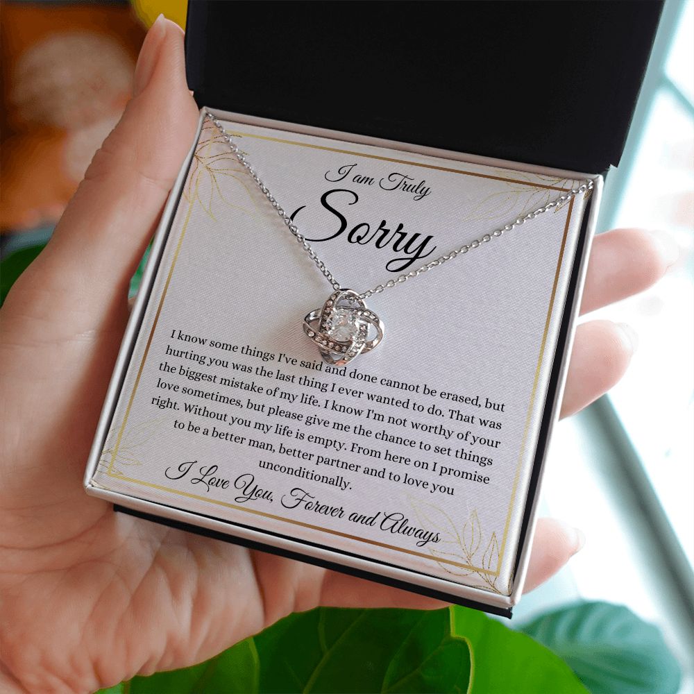 I am Sorry | Love Knot Necklace | Necklace For Forgiveness