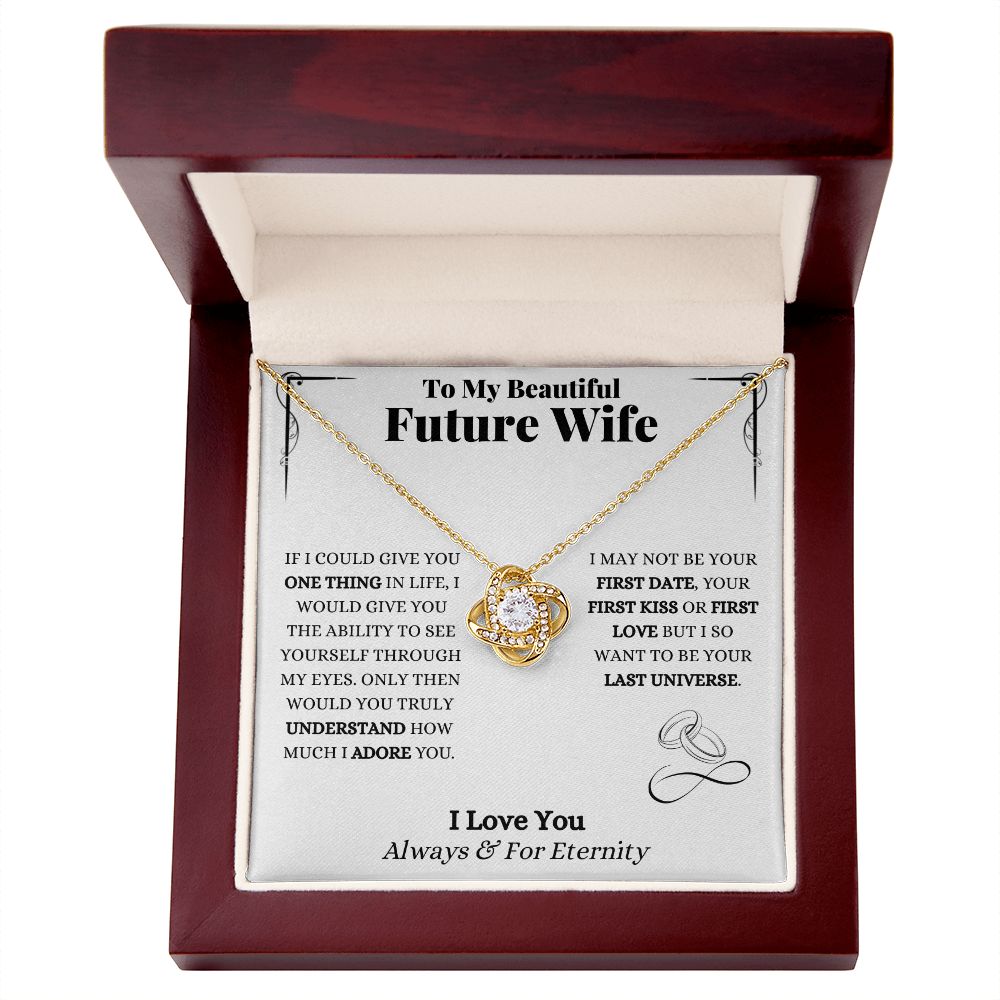 To My Future Wife | Love Knot Necklace | Necklace for Wife