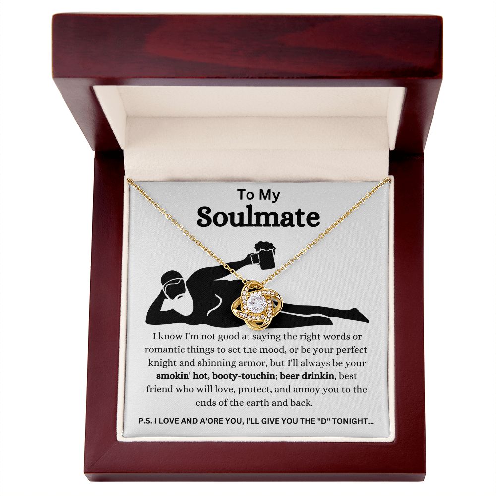 To My Soulmate | Love Knot Necklace | Necklace For Soulmate