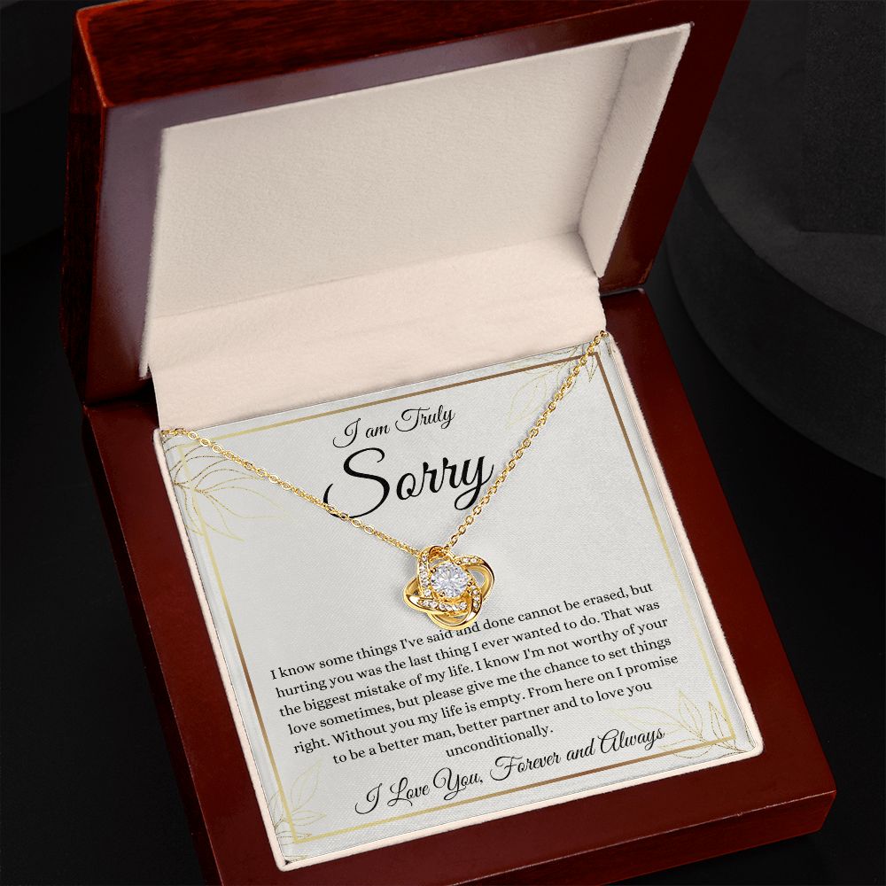 I am Sorry | Love Knot Necklace | Necklace For Forgiveness