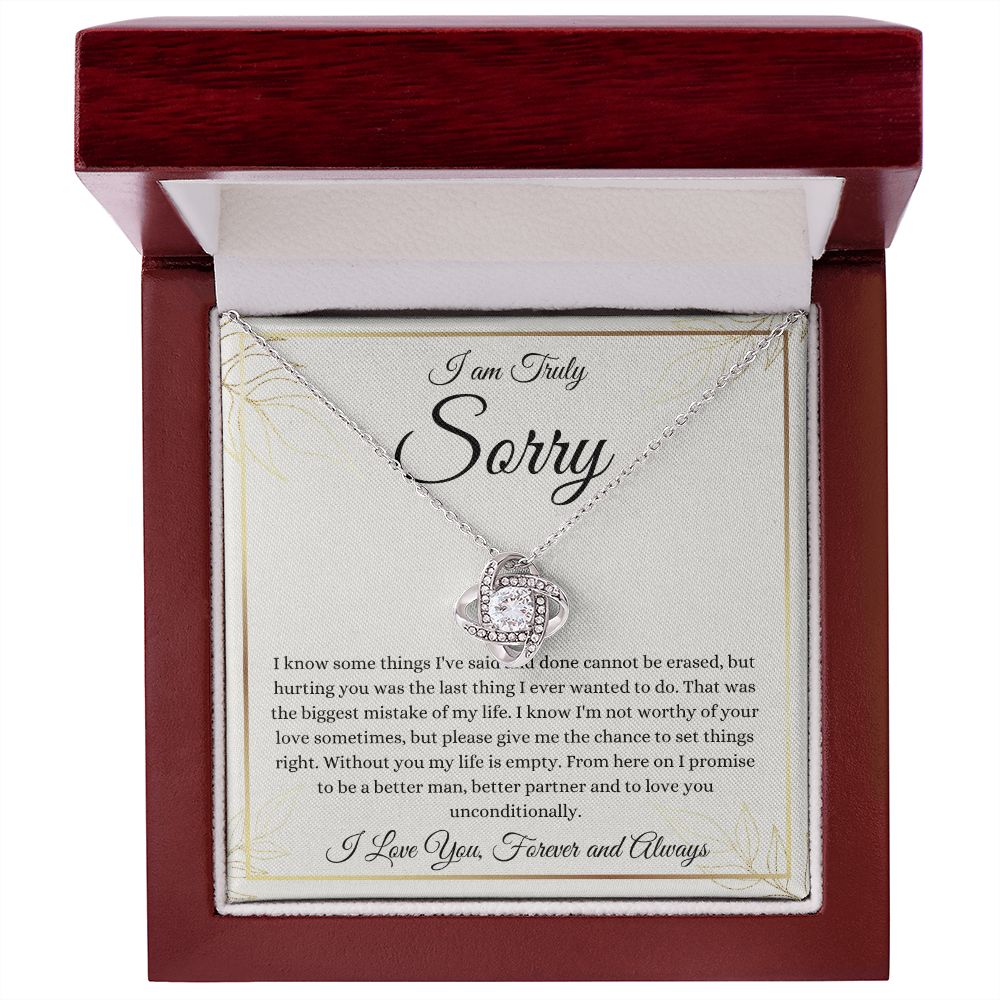 I am Sorry | Love Knot Necklace | Necklace For Forgiveness
