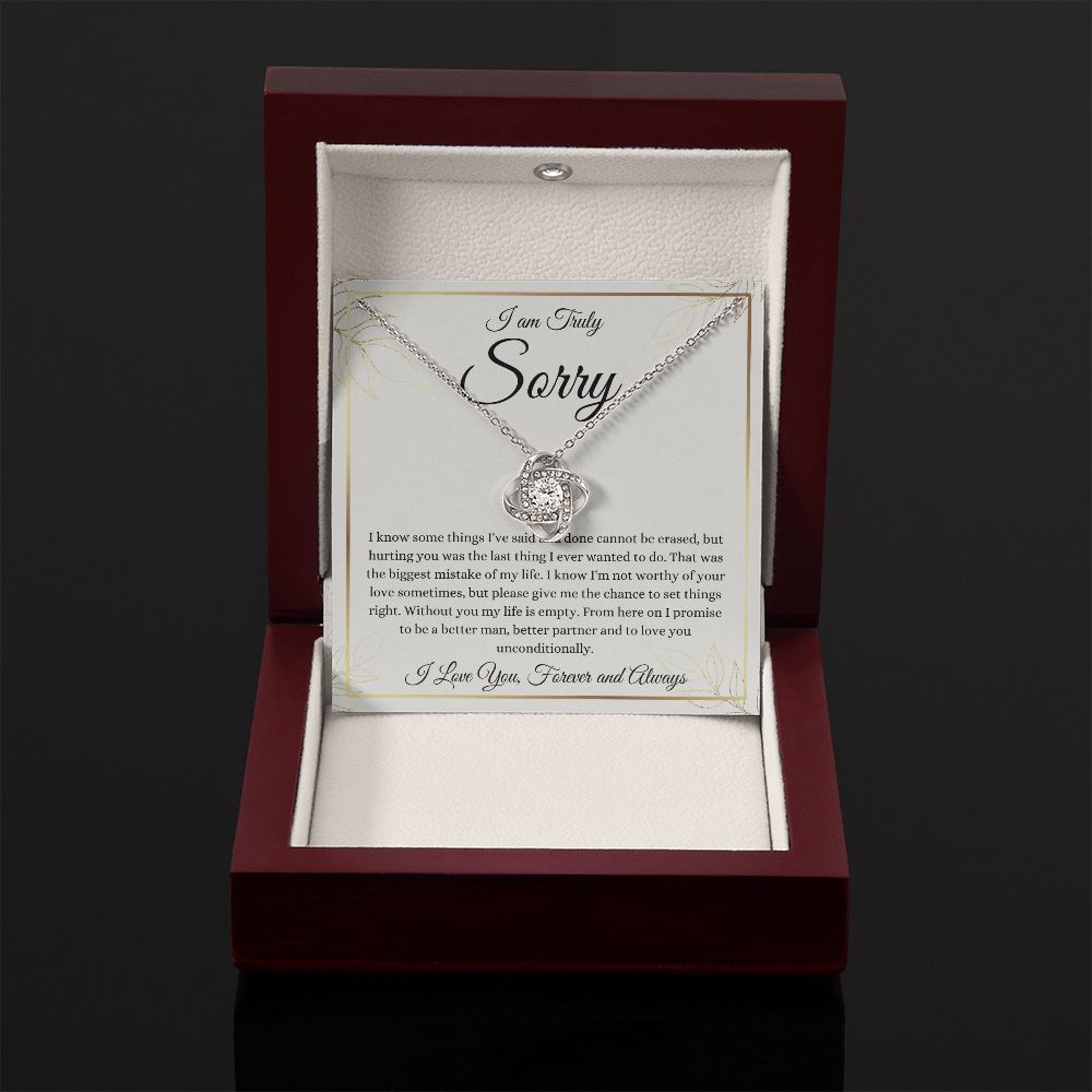 I am Sorry | Love Knot Necklace | Necklace For Forgiveness