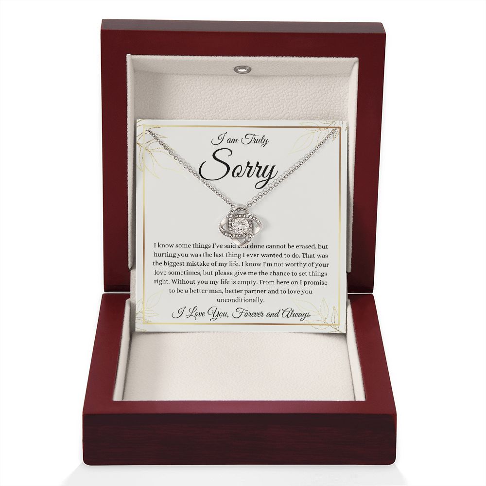 I am Sorry | Love Knot Necklace | Necklace For Forgiveness