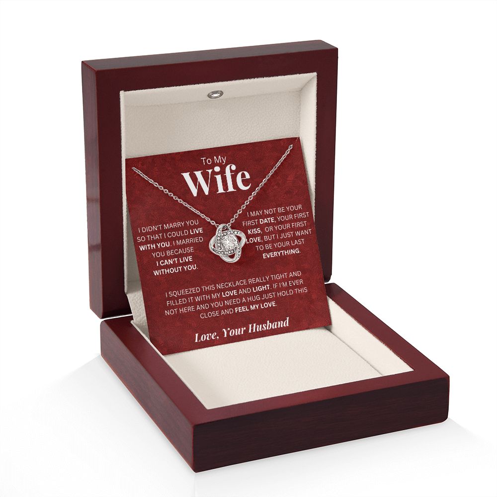 To My Wife | Love Knot Necklace | Necklace For Wife
