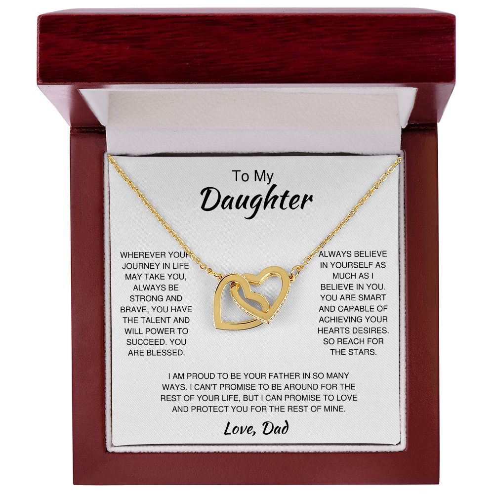 To My Daughter | Interlocking Hearts | Necklace For Daughter