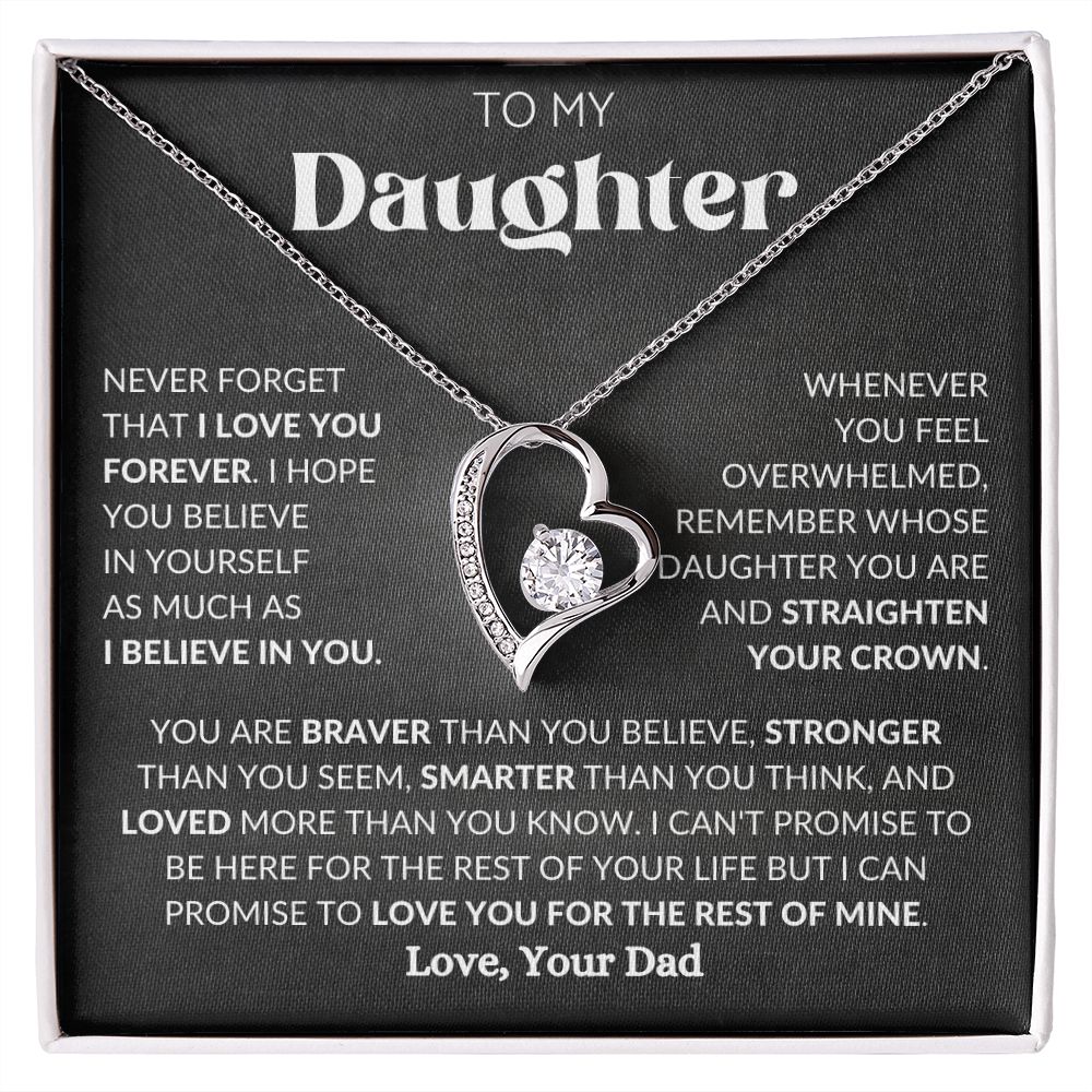 To My Daughter | Forever Love Necklace | Necklace For Daughter