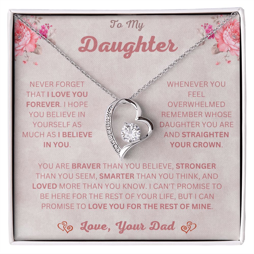 To My Daughter | Forever Love Necklace | Necklace For Daughter
