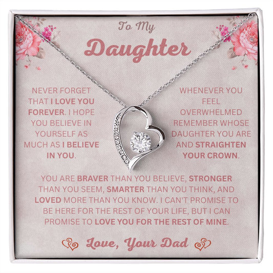 To My Daughter | Forever Love Necklace | Necklace For Daughter