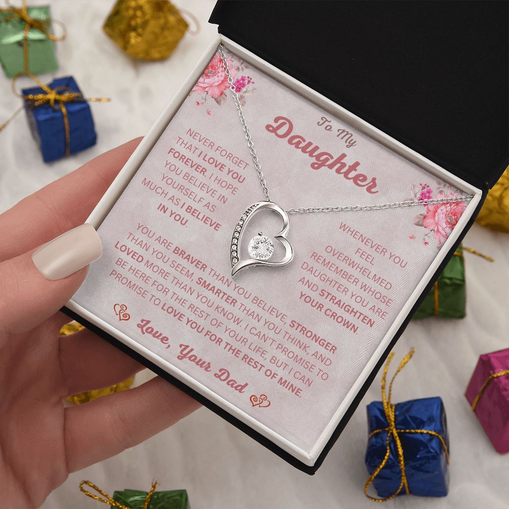 To My Daughter | Forever Love Necklace | Necklace For Daughter