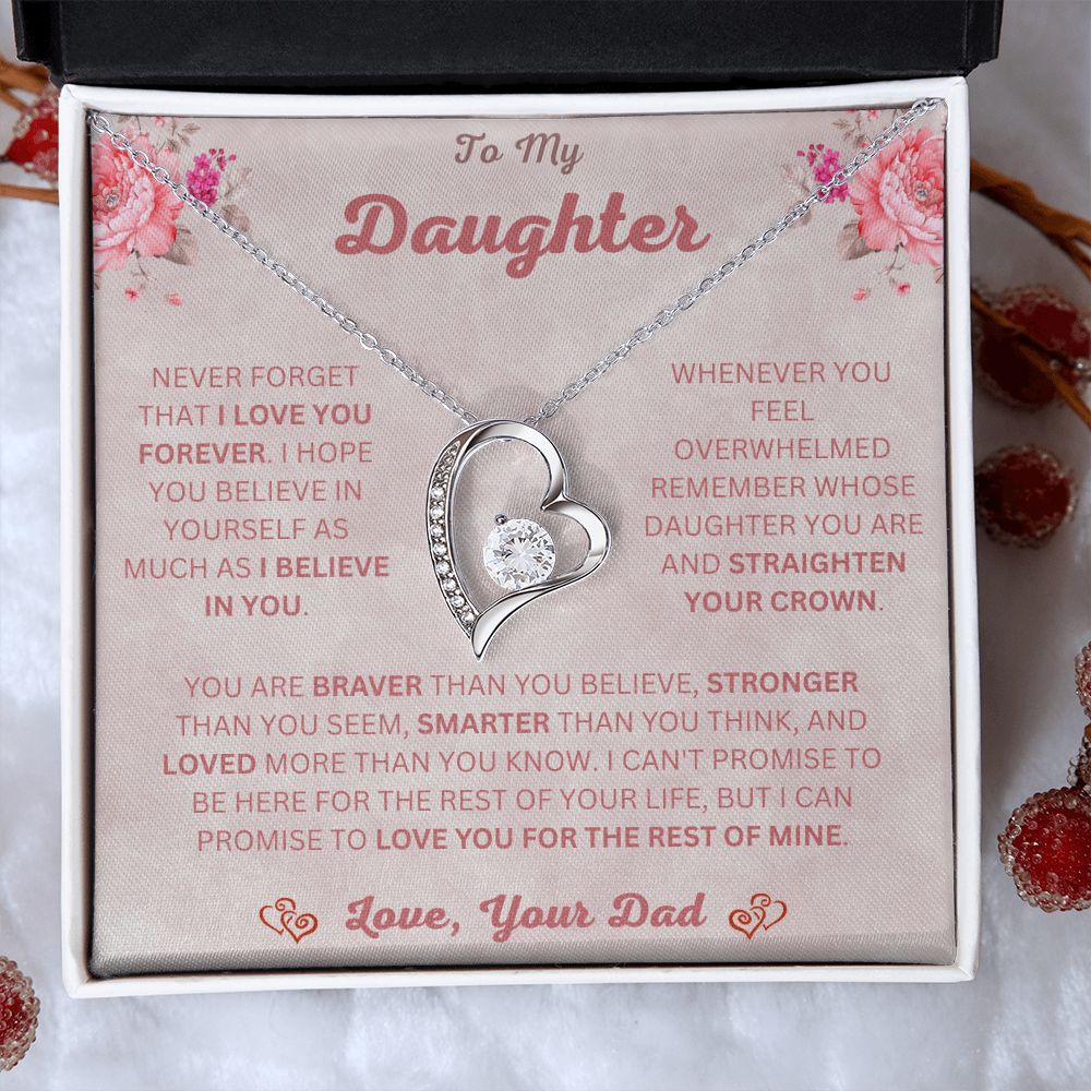 To My Daughter | Forever Love Necklace | Necklace For Daughter