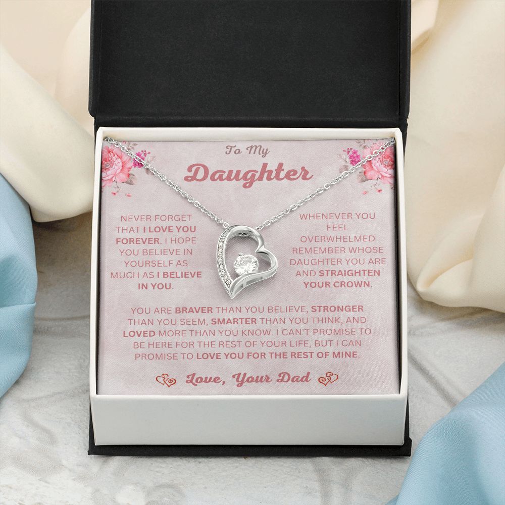 To My Daughter | Forever Love Necklace | Necklace For Daughter
