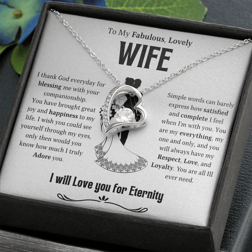 To My Lovely Wife | Forever Love Necklace | Necklace For Wife