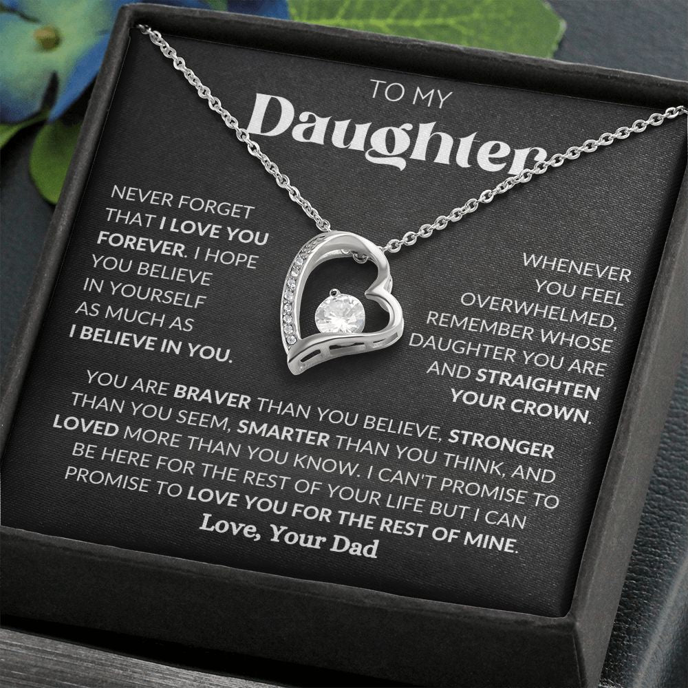 To My Daughter | Forever Love Necklace | Necklace For Daughter