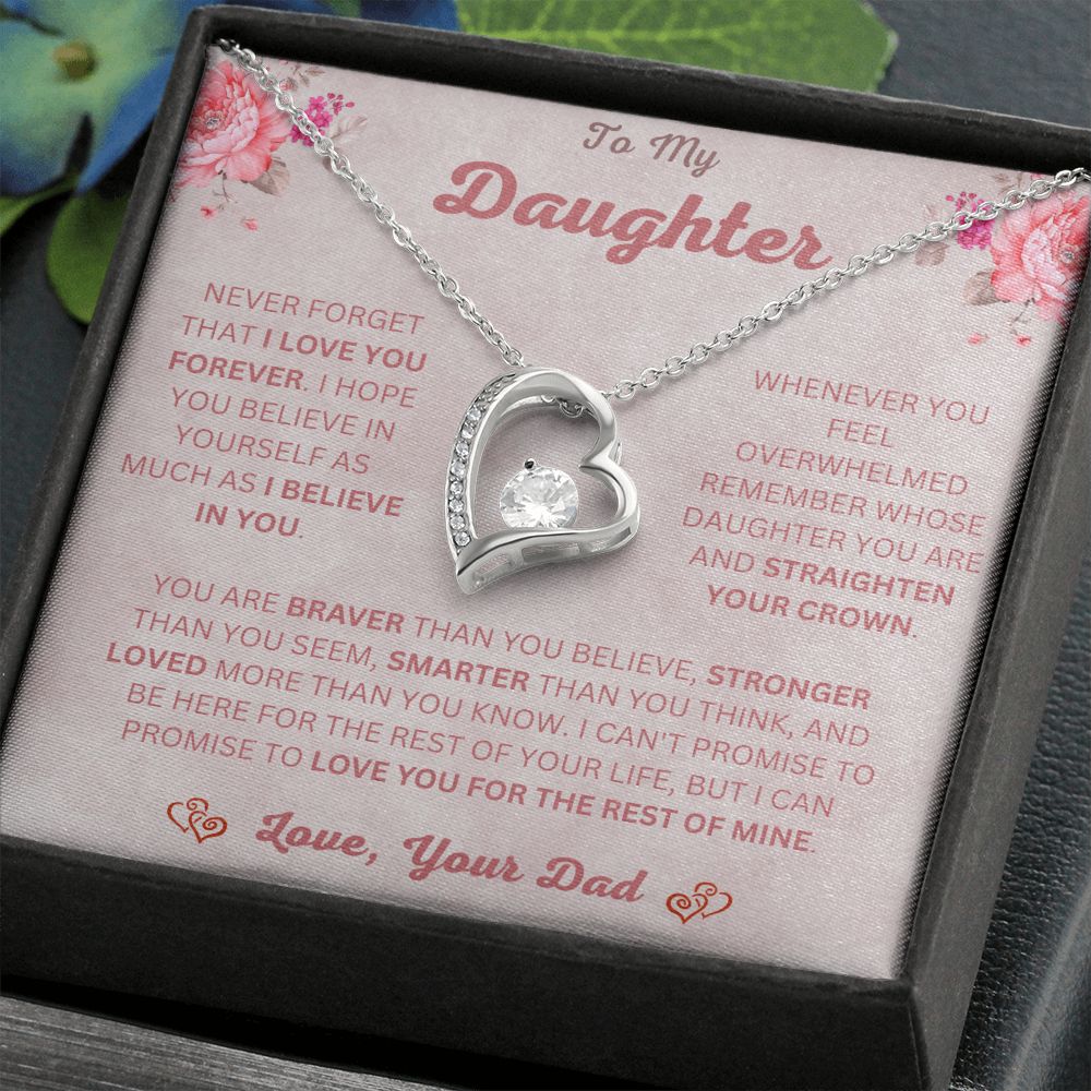 To My Daughter | Forever Love Necklace | Necklace For Daughter