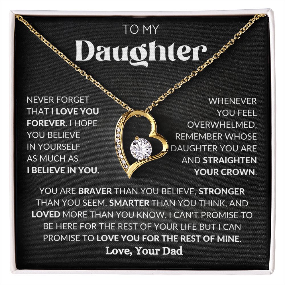 To My Daughter | Forever Love Necklace | Necklace For Daughter