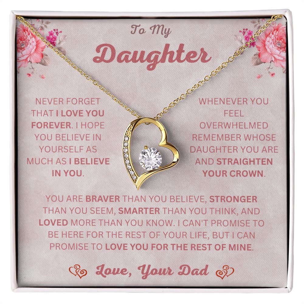 To My Daughter | Forever Love Necklace | Necklace For Daughter