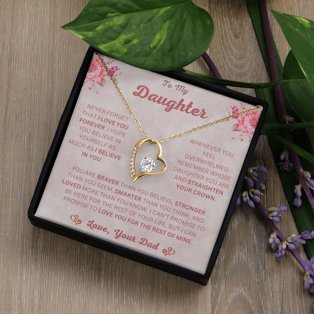 To My Daughter | Forever Love Necklace | Necklace For Daughter