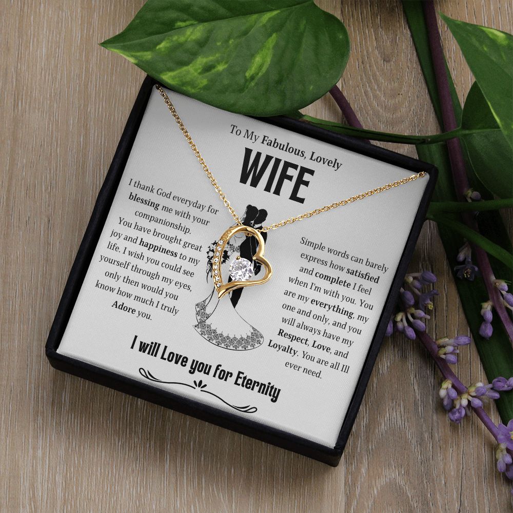 To My Lovely Wife | Forever Love Necklace | Necklace For Wife