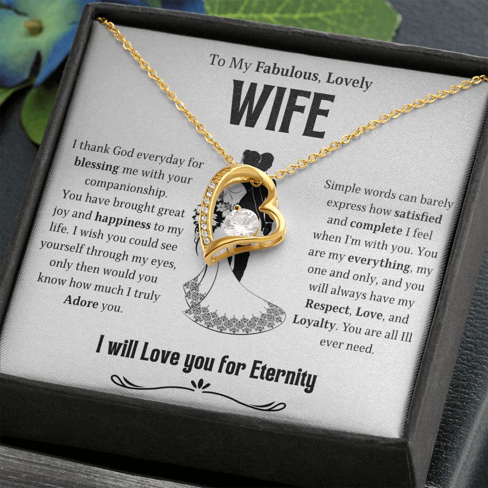 To My Lovely Wife | Forever Love Necklace | Necklace For Wife