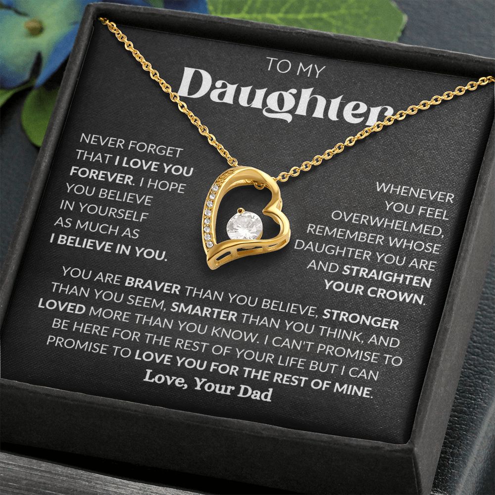 To My Daughter | Forever Love Necklace | Necklace For Daughter