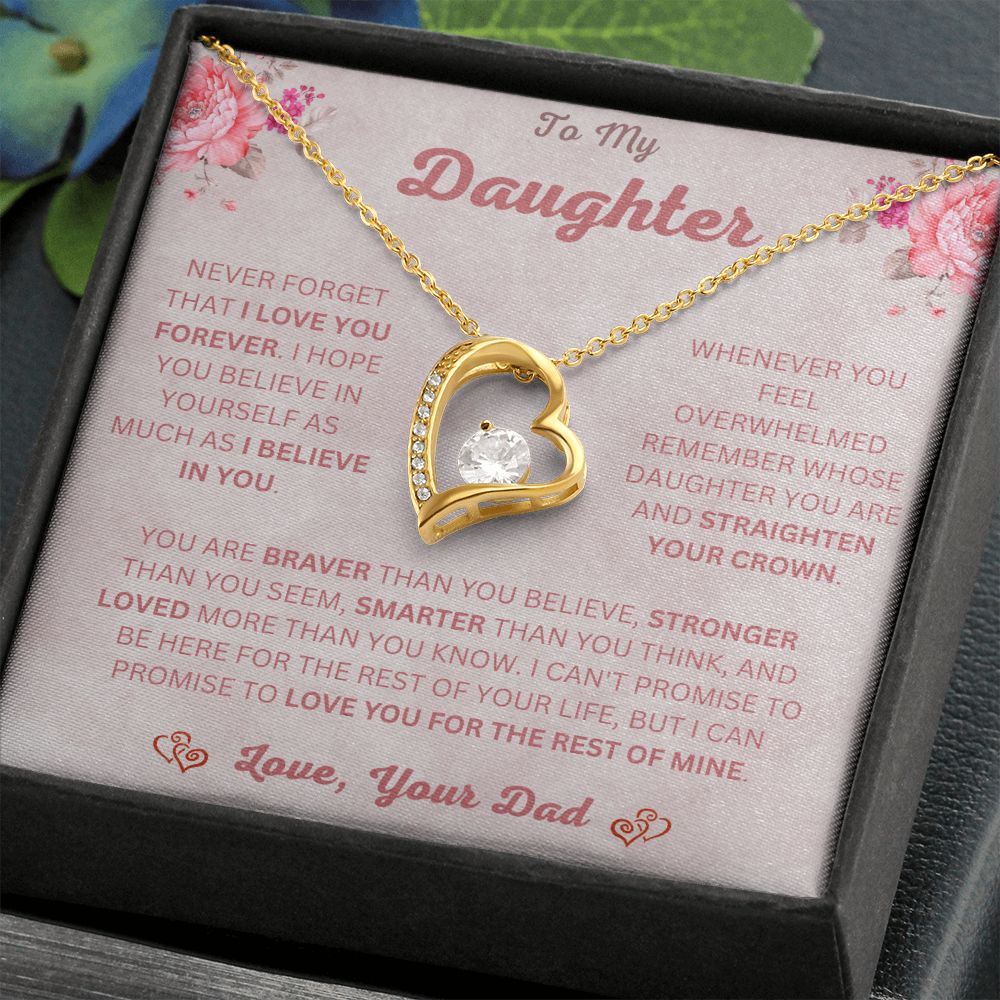 To My Daughter | Forever Love Necklace | Necklace For Daughter