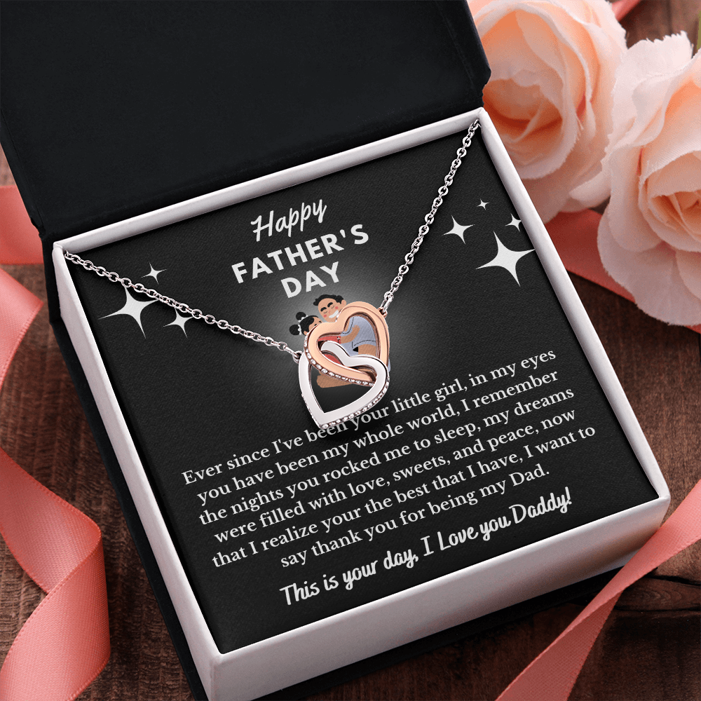 HAPPY FATHERS DAY | Interlocking Hearts Necklace