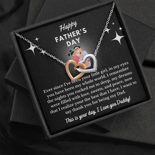 HAPPY FATHERS DAY | Interlocking Hearts Necklace